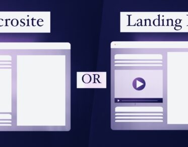 Microsite and landing page examples